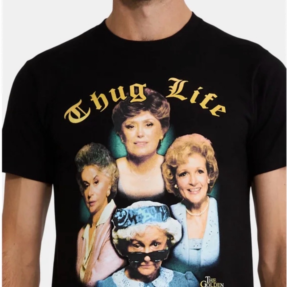 Thug Life Graphic T-Shirt - Golden Girls TV Show - XL (NWT)